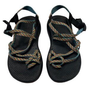 Chaco ZX/2 Women's Sz 9 Shoes Black Blue Red Strappy Performance Hiking Sandals